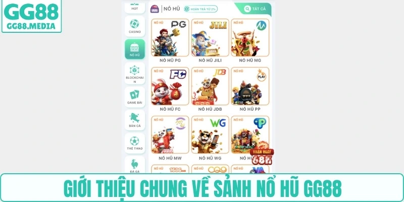 Giới thiệu chung về sảnh nổ hũ GG88
