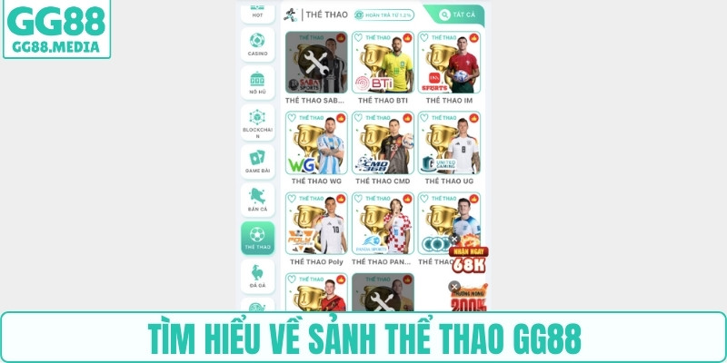 Tìm hiểu về sảnh thể thao GG88