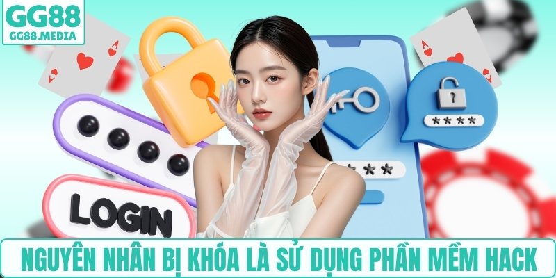Nguyên nhân bị khóa là sử dụng phần mềm hack