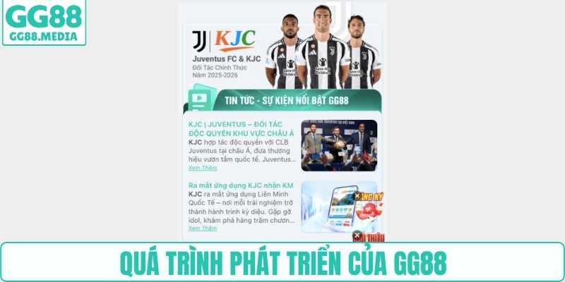 Quá trình phát triển của GG88